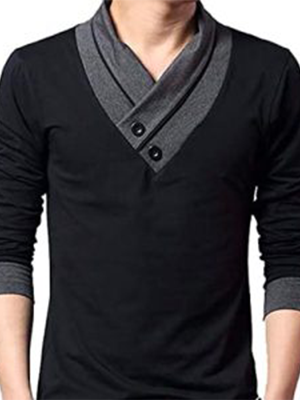 Shawl Collar T-Shirt